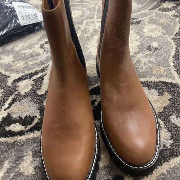 J. Crew Gwen lug-sole high-shaft Chelsea boots in leatherItem BA187* - Picture 3 of 7